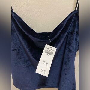 SOLD A&F Velvet Tie Tube Top Sz Large